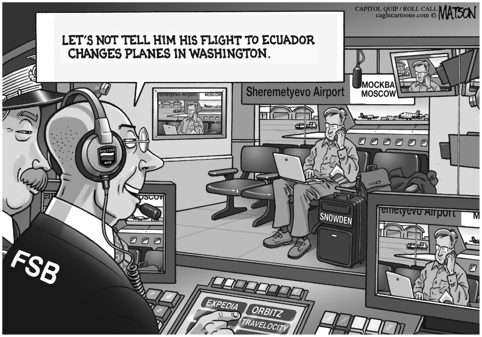  SURVEILLING SNOWDEN AT MOSCOW AIRPORT by RJ Matson