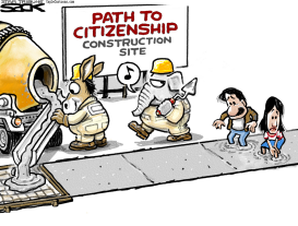 IMMIGRATION CONCRETE by Steve Sack