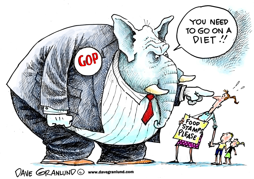  FOOD STAMPS AND GOP by Dave Granlund