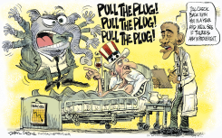 OBAMACARE - PULL THE PLUG by Daryl Cagle