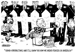 PRESIDENT BUSH MENDS FENCES IN EUROPE by RJ Matson