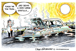 HEATWAVE AND CARS by Dave Granlund