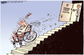 OBAMACARE HURTS JOBS by Rick McKee