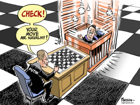 PUTIN AND NAVALNY by Paresh Nath