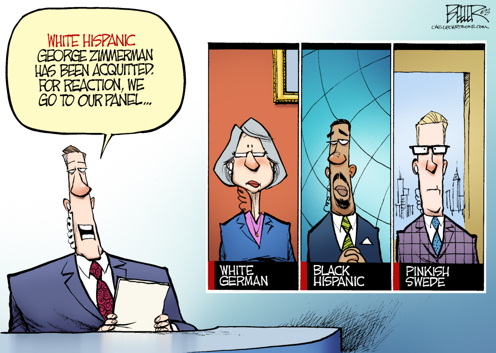  ZIMMERMAN AND RACE by Nate Beeler