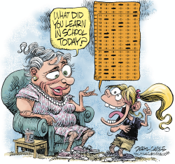 NO CHILD LEFT BEHIND TESTING by Daryl Cagle