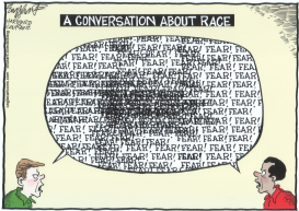 RACE IN AMERICA by Bob Englehart