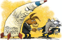 SENATE NUCLEAR OPTION by Daryl Cagle