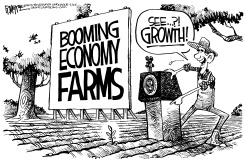 OBAMA FARMS by Rick McKee