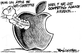 APPLE E-BOOK PRICE FIXING by Milt Priggee