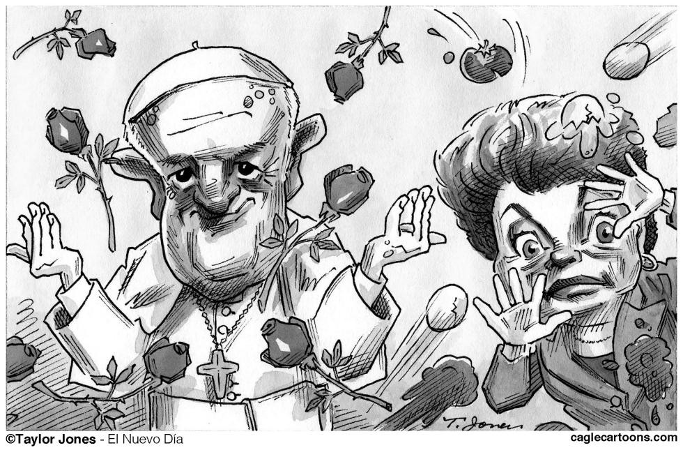  POPE FRANCIS AND DILMA ROUSSEF by Taylor Jones