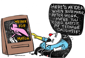 WEINER FOR MAYOR by Randall Enos