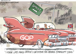 MOTOR CITY METAPHOR by Pat Bagley