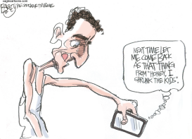 WEINER'S SMART PHONE by Pat Bagley