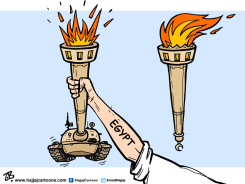 EGYPT UNREST by Emad Hajjaj