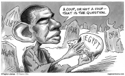 OBAMA PONDERS EGYPT by Taylor Jones