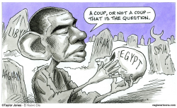 OBAMA PONDERS EGYPT  by Taylor Jones