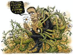 OBAMA AND THE ARAB SPRING IN EGYPT by Daryl Cagle