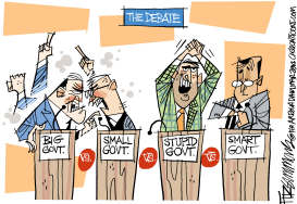 THE DEBATE by David Fitzsimmons