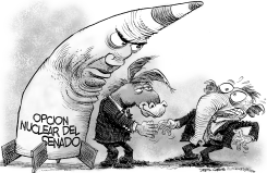 OPCION NUCLEAR DEL SENADO by Daryl Cagle