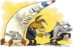 OPCION NUCLEAR DEL SENADO  by Daryl Cagle