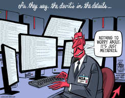 NSA IT'S JUST METADATA by Jeff Parker