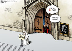 THE POPE AND GAYS by Nate Beeler