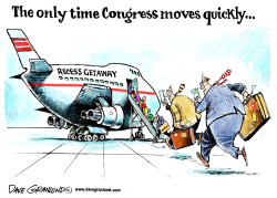 CONGRESS RECESS by Dave Granlund