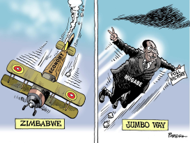 MUGABE POLL VICTORY by Paresh Nath