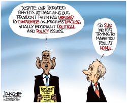 OBAMA AND PUTIN by John Cole