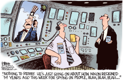 NSA NIXON  by Rick McKee