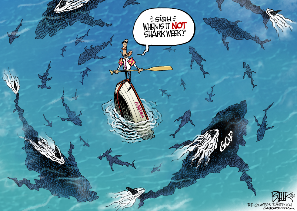  SHARK WEEK by Nate Beeler