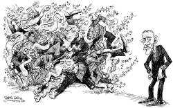 PELEA EN EL GOP by Daryl Cagle