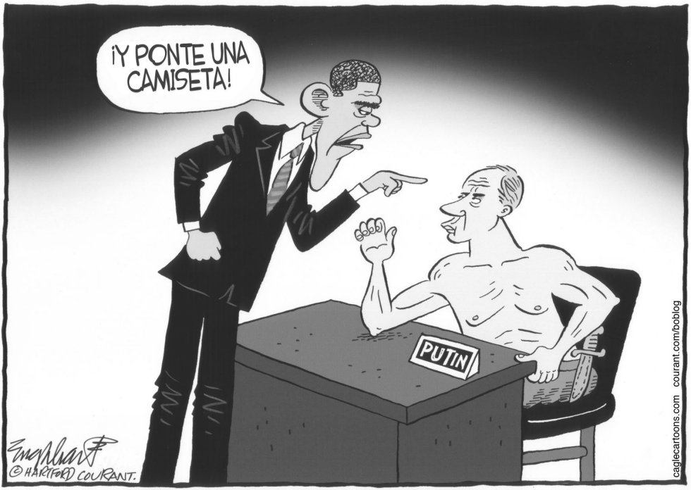  OBAMA Y PUTIN by Bob Englehart