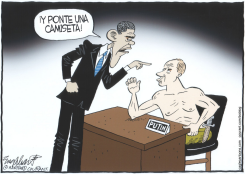 OBAMA Y PUTIN  by Bob Englehart