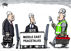 MIDDLE EAST PEACETALKS by Tom Janssen