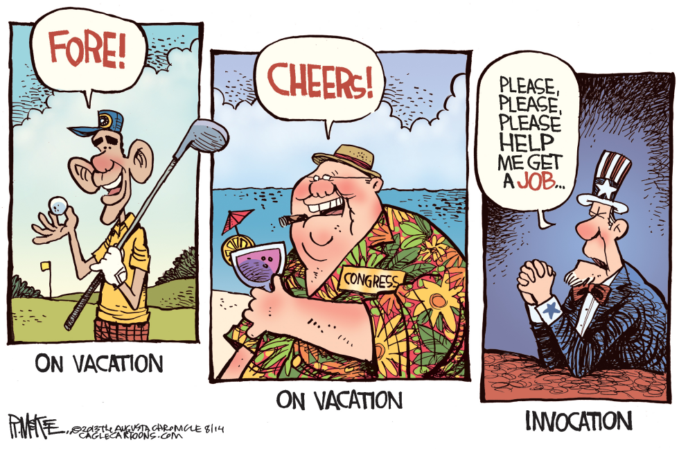  ON VACATION by Rick McKee