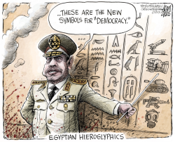 EGYPT MILITARY by Adam Zyglis