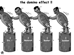 THE DOMINO EFFECT by Emad Hajjaj