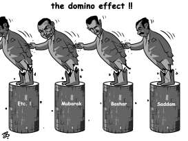 THE DOMINO EFFECT by Emad Hajjaj