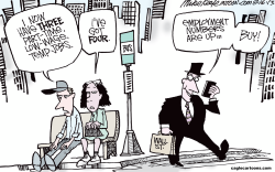 EMPLOYMENT NUMBERS by Mike Keefe