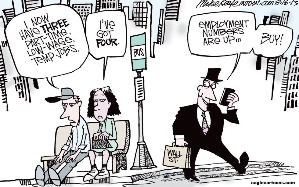  EMPLOYMENT NUMBERS by Mike Keefe