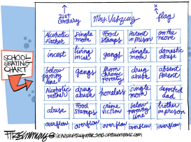 CLASSROOM SEATING CHART  by David Fitzsimmons