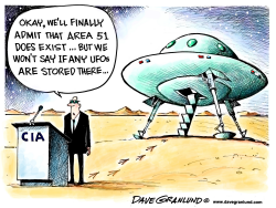 AREA 51 EXISTS by Dave Granlund