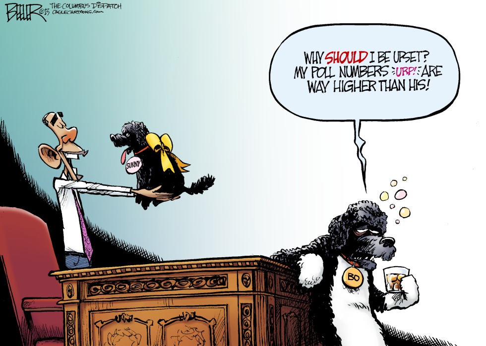  BO AND SUNNY by Nate Beeler