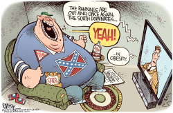 OBESE SOUTH by Rick McKee