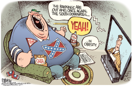 OBESE SOUTH by Rick McKee