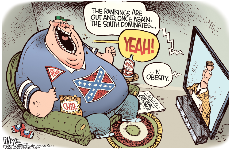  OBESE SOUTH by Rick McKee