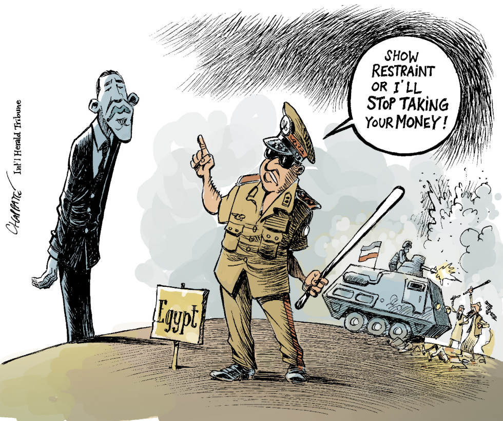  U.S. INFLUENCE IN EGYPT by Patrick Chappatte