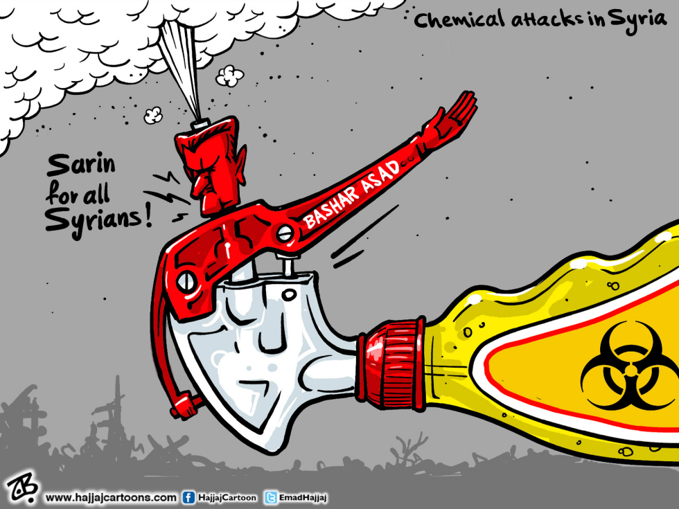  CHEMICAL ATTACK IN SYRIA by Emad Hajjaj